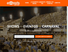 Tablet Screenshot of camarote.com.br